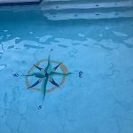 Compass/Medallion 7 Pool Mosaic