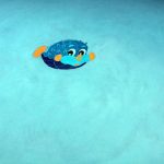 Fun Blowfish Pool Mosaic