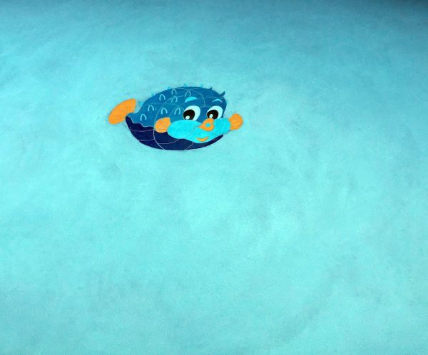 Fun Blowfish Pool Mosaic