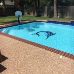 Blue Marlin Pool Mosaic
