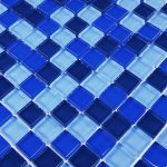 Cobalt Blue Blend 1″ x 1″ (Crystal Series) Pool Mosaic