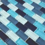 Aqua Blend 1″ x 2″ (Crystal Series) Glass Pool Tile