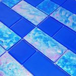 Royal Blue Mixed (Twilight Series) Glass Pool Tile
