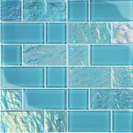 Turquoise Mixed (Twilight Series) Glass Pool Tile
