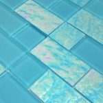 Turquoise Mixed (Twilight Series) Glass Pool Tile