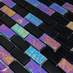 Black 1″ x 2″ (Twilight Series) Glass Pool Tile