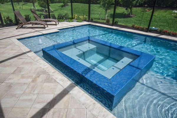 Azure 1″ x 2″ (Twilight Series) Glass Pool Tile
