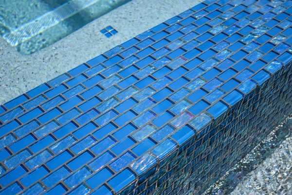 Azure 1″ x 2″ (Twilight Series) Glass Pool Tile