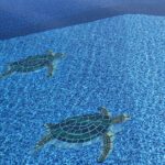 Drop-In Turtle Pool Mat Pool Mosaic