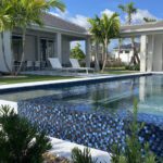 Dark Blue Blend 1″ x 1″ (Lunar Series) Glass Pool Tile