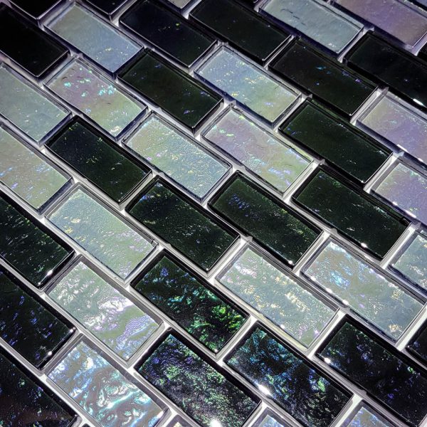 Slate 1″ x 2″ (Galaxy Series) Glass Pool Tile
