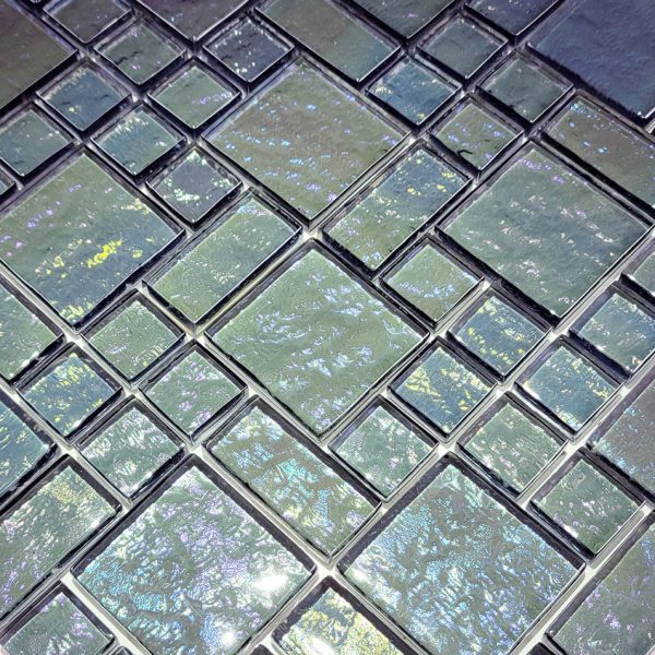 Graphite Mixed (Galaxy Series) Glass Pool Tile