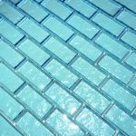 Aquamarine 1″ x 2″ (Galaxy Series) Glass Pool Tile