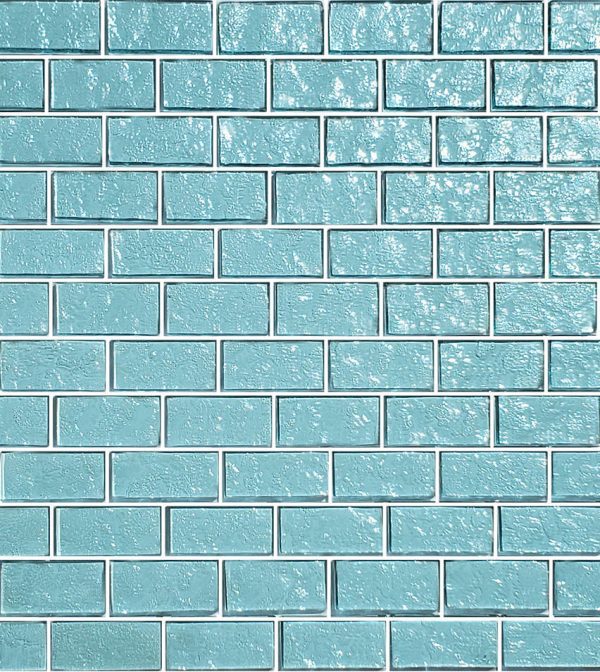 Aquamarine 1″ x 2″ (Galaxy Series) Glass Pool Tile