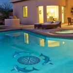 Compass Medallion Pool Mosaic