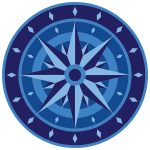 Compass Medallion Pool Mosaic