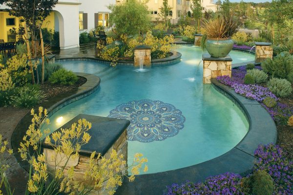 Joyful Soul Mandala Pool Mosaic