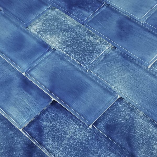 Stratus Blue 2″ x 4″ (Subway Series) Glass Pool Tile
