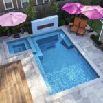Blue Mixed (Avalon Series) Glass Pool Tile