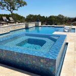 Blue Mixed (Avalon Series) Glass Pool Tile