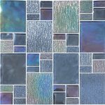 Gray Mixed (Avalon Series) Glass Pool Tile
