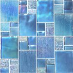 Blue Mixed (Avalon Series) Glass Pool Tile