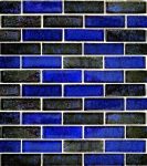 Azure Cobalt Black 1″ x 3″ (Nightfall Series) Glass Pool Tile