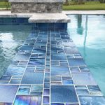 Blue Mixed (Avalon Series) Glass Pool Tile
