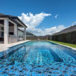 Azure Black 1″ x 3″ (Nightfall Series) Glass Pool Tile