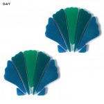 Glow in the Dark Scallop Shell Pool Mosaic