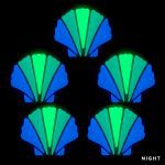 Glow in the Dark Scallop Shell Pool Mosaic