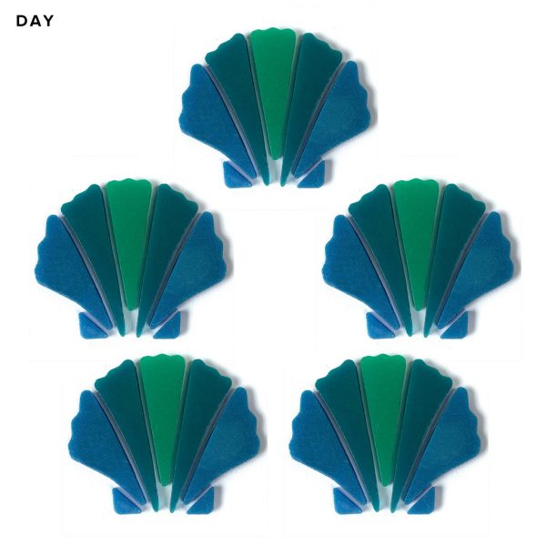 Glow in the Dark Scallop Shell Pool Mosaic