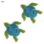Glow in the Dark Swimming Turtle Pool Mosaic