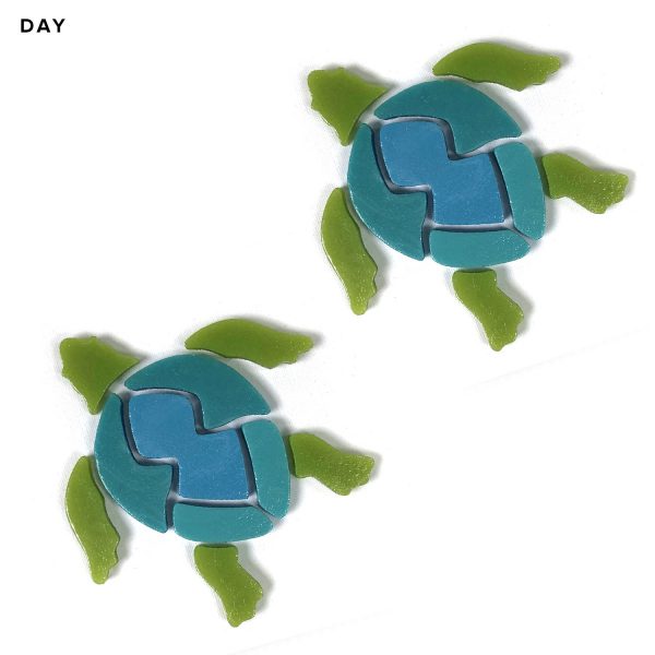 Glow in the Dark Swimming Turtle Pool Mosaic