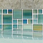 Neptune Blocks Emerald Mixed (Splash Series) Glass Pool Tile