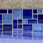 Deep Blue Seas Mixed (Splash Series) Glass Pool Tile