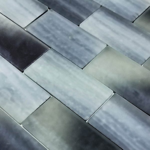 Frosted Night 2″ x 4″ (Subway Series) Glass Pool Tile