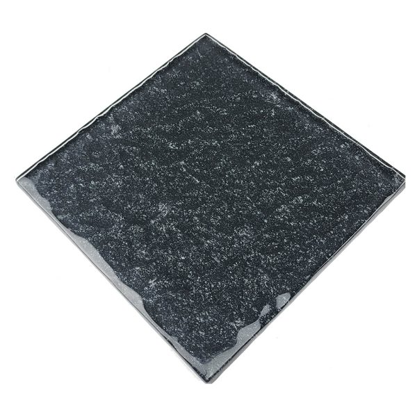 Black 6″ x 6″ (Moonscape Series) Glass Pool Tile