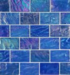 Light Blue Blend 2″ x 3″ (Ocean Series) Glass Pool Tile