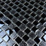 Black 1″ x 1″ (Signature Series) Glass Pool Tile