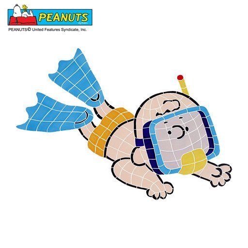 Snorkeling Charlie Brown