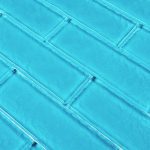 Turquoise 2″ x 6″ (Moonscape Series) Glass Pool Tile