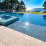 Seafoam Mixed (Watercolors Series) Glass Pool Tile