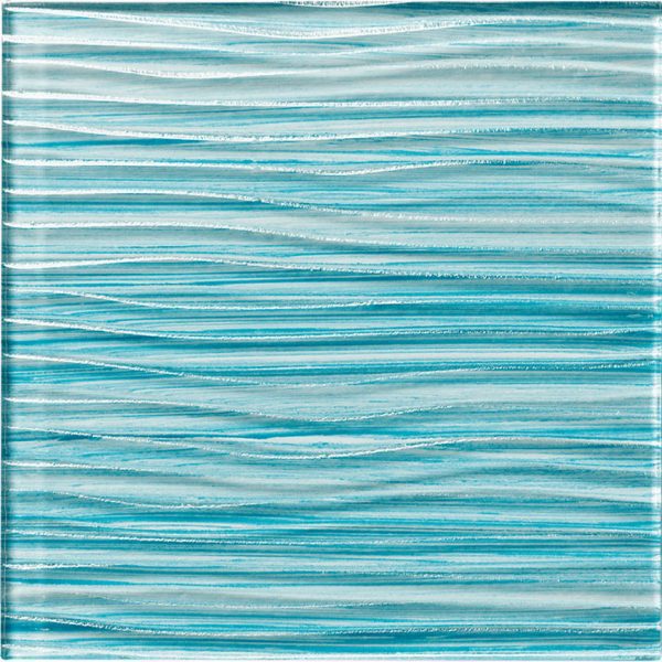 Caribbean Blue 6″ x 6″ (Barbados Series) Glass Pool Tile