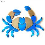 Glow in the Dark Blue Crab Pool Mosaic