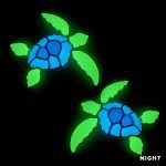 Glow in the Dark Sea Turtle Pool Mosaic