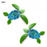Glow in the Dark Sea Turtle Pool Mosaic