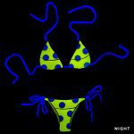 Glow in the Dark Itsy Bitsy Bikini Pool Mosaic