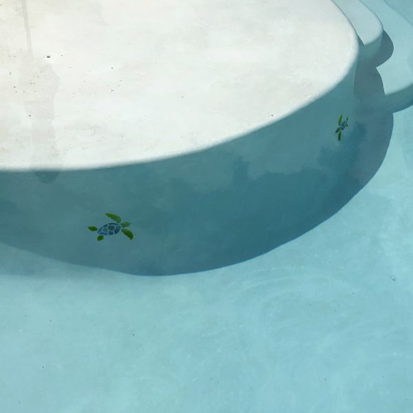 Glow in the Dark Sea Turtle Pool Mosaic