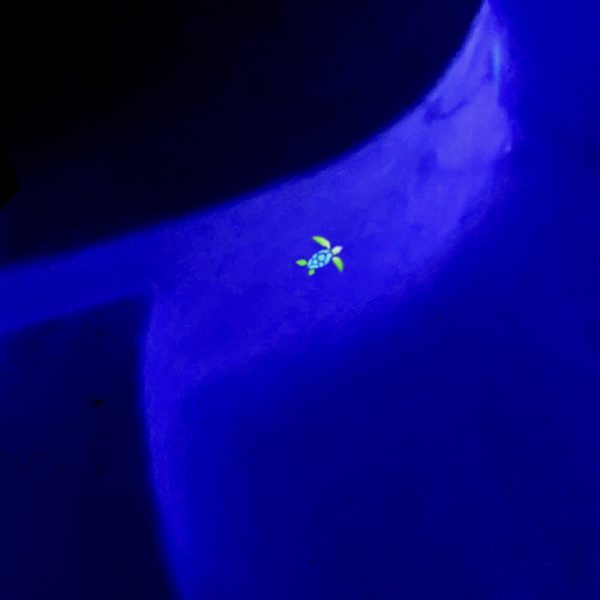 Glow in the Dark Sea Turtle Pool Mosaic